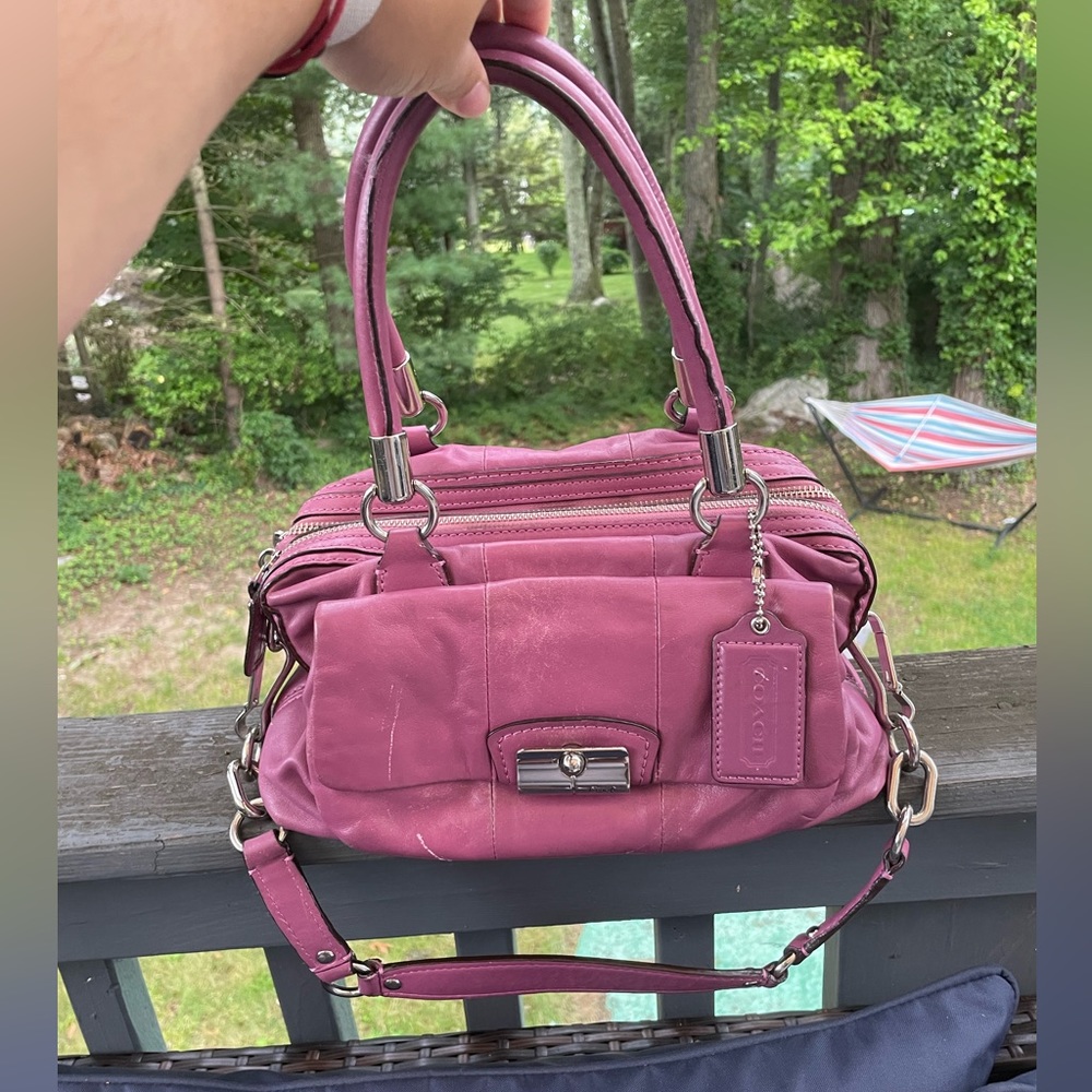 Coach magenta handbag